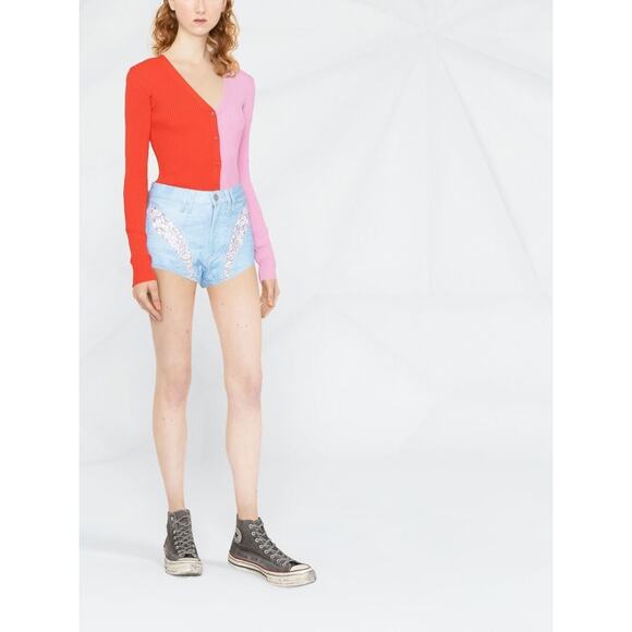 NWT Isabel Marant Short Neida Blue Embroidered Micro FR 42 US 10 Festival Summer - Picture 2 of 14